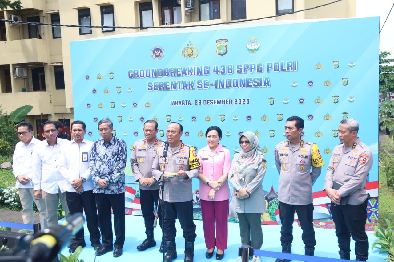 Wakapolri Pimpin Groundbreaking 436 SPPG Serentak, Dukung Program Makan Bergizi Gratis